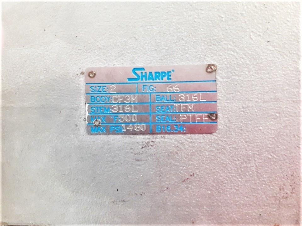 Sharpe 2" Sanitary Ball Valve w/ Bettis Actuator & Westlock Position Monitor